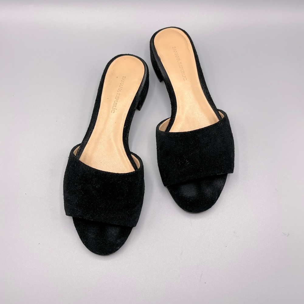 Banana Republic Low Heel Suede Slide